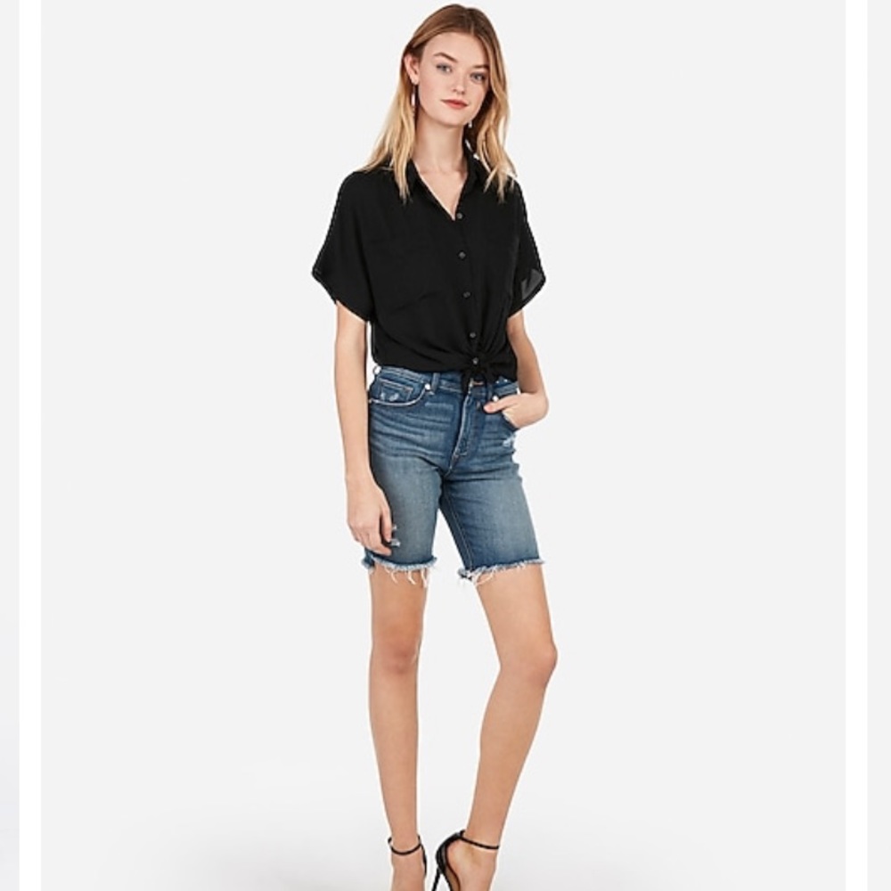EXPRESS Bermuda Jean Shorts